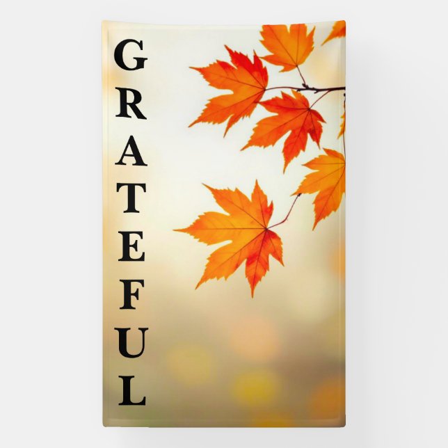 Grateful in Every Season Banner (Vertical)