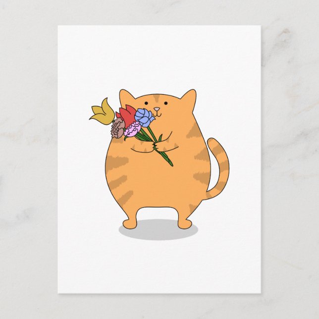 Grateful Kitty Postcard (Front)