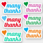 [ Thumbnail: Grateful, "Many Thanks" Stickers ]