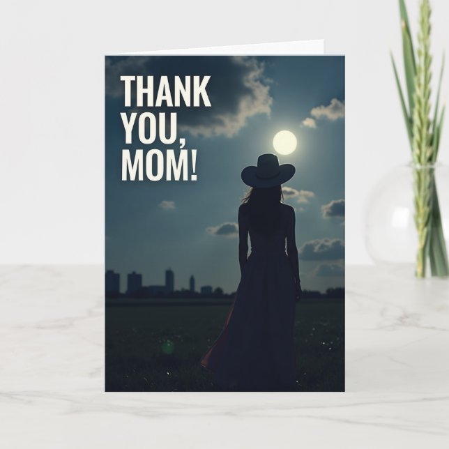 Grateful Mom Silhouette Card (Front)