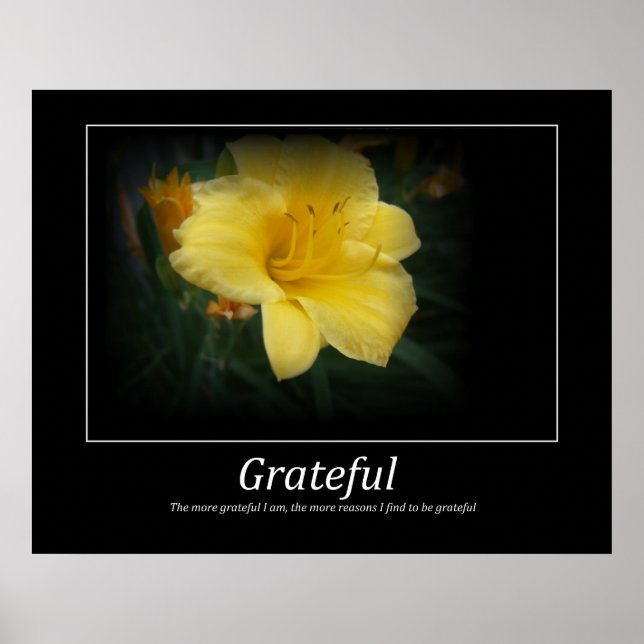 Grateful Motivation Poster (Front)