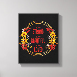 Grateful Motivation words for success Canvas Print