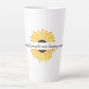Grateful people are happy people Personalize Latte Mug