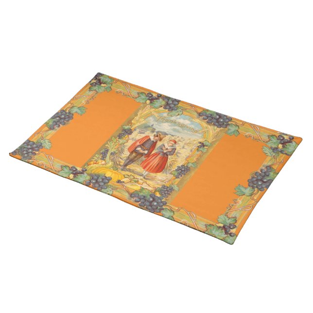 Grateful Pilgrims Thanksgiving Placemat (On Table)