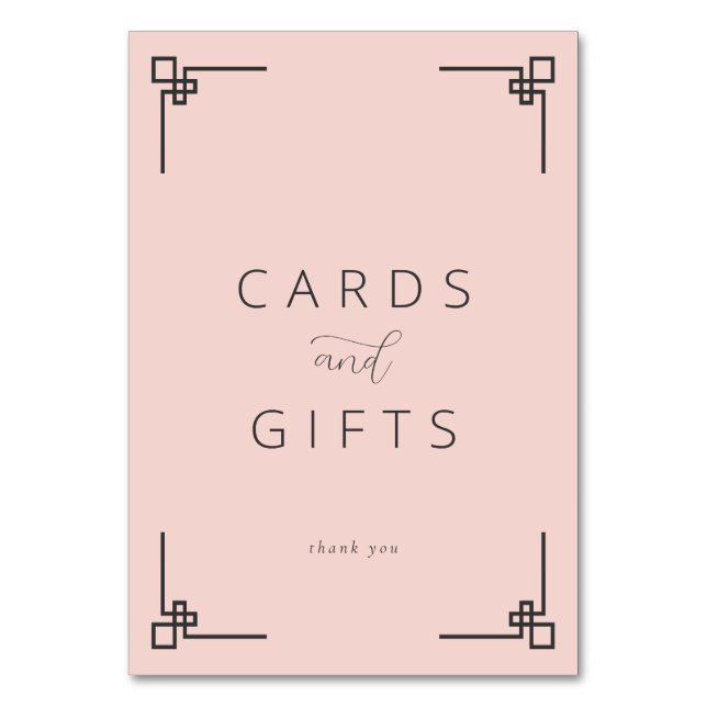 Grateful Pink Minimalist Thank You Card (Front)
