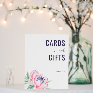 Grateful Pink Watercolor Thank You Card Foam Board