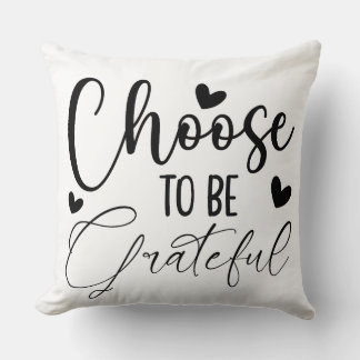 grateful quote throw pillow