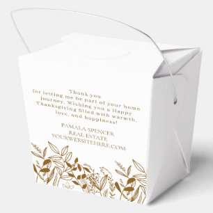 Grateful Referral Real Estate Agent Favor Boxes