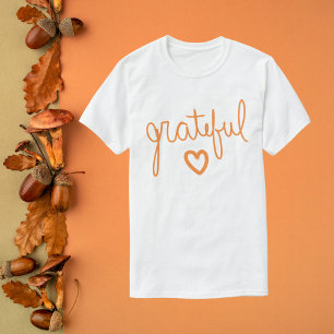 Grateful Script Lettering  T-Shirt