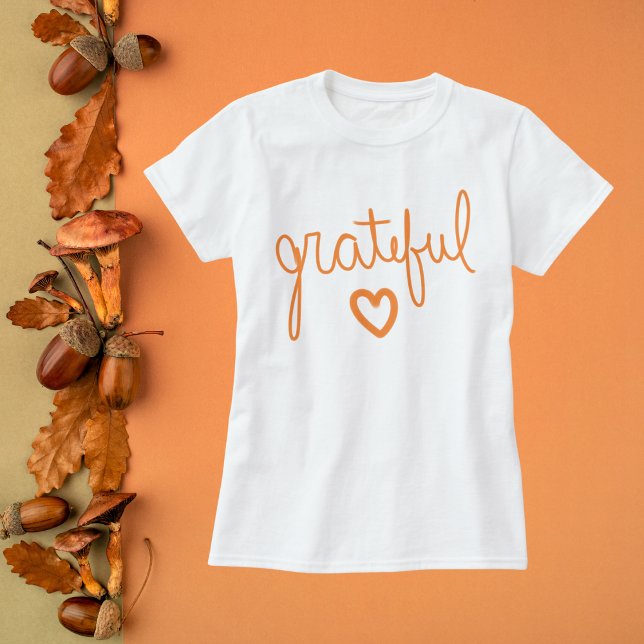 Grateful Script Lettering  T-Shirt (Creator Uploaded)