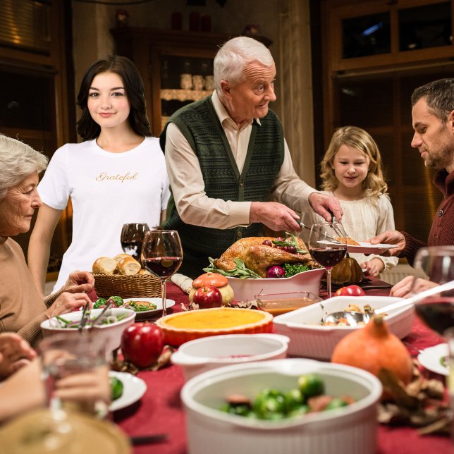 Grateful Simple Minimalist Tri-Blend Shirt (Creator Uploaded)