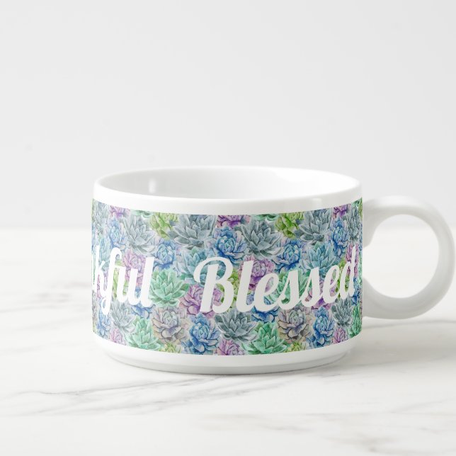 Grateful - Thankful - Blessed Bowl (Left)