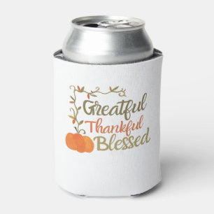 Grateful Thankful Blessed Fall Quote Autumn Thank Can Cooler