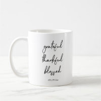 Grateful Thankful Blessed | Modern Typography