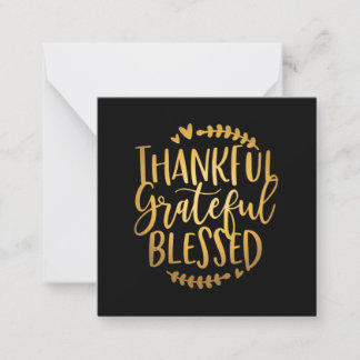 Grateful Thankful Blessed Mom Note Card