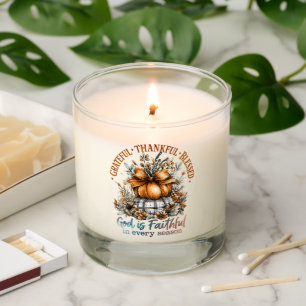 Grateful Thankful Blessed Scented Candle