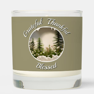 "Grateful, Thankful, Blessed" Scented Candle