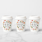 Thankful & Blessed Paper Cup, 12oz Paper Cup