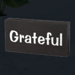 "Grateful" Thankful - Giving Thanks - Wooden Box Sign<br><div class="desc">Simple Minimalist Rustic Wood Sign - Wall Plaque or Shelf Sitter Signage or Your Home, Office Cubicle or Shop Decor. "Grateful" Thankful - Giving Thanks At VanOmmeren we live our dream and create amazing designs for you, your home and gifts for everyone! We put Effort, Love, Care, a Touch of...</div>