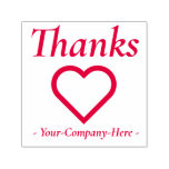 [ Thumbnail: Grateful "Thanks" + Business Name Rubber Stamp ]