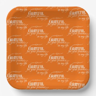 Grateful Thanksgiving Autumn Typography Pattern