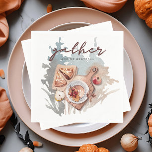 Grateful Thansgiving Gathering Napkins