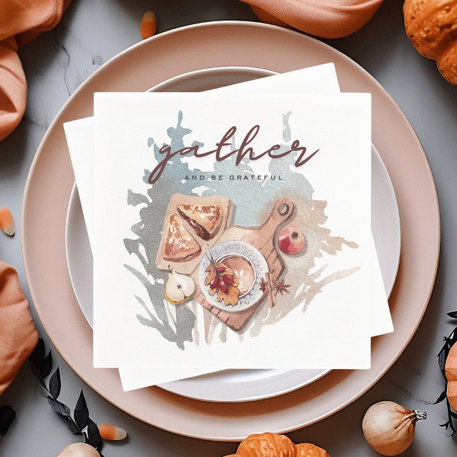 Grateful Thansgiving Gathering Napkins (Creator Uploaded)