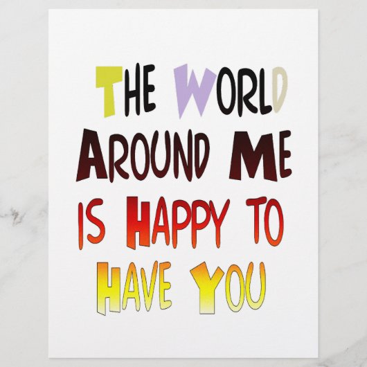 Grateful to Have You In My World with gratitude (Front)