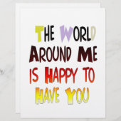 Grateful to Have You In My World with gratitude (Front/Back)