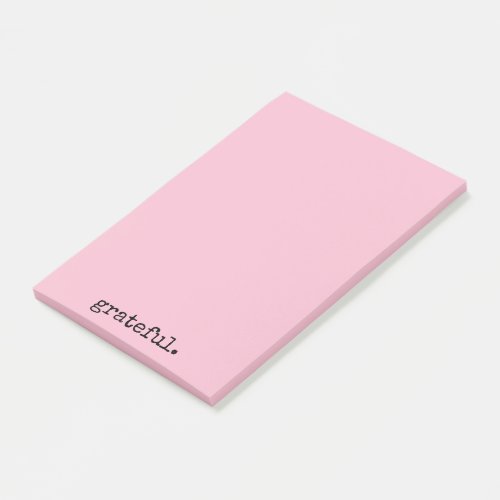 grateful typography pastel pink notes