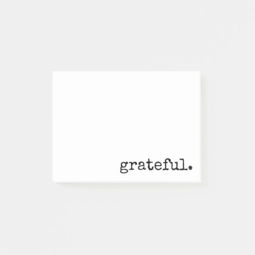 grateful typography white post_it notes