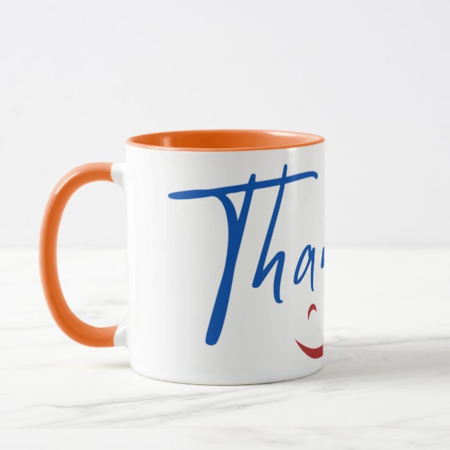Grateful Vibes: Thankful and Smiling Cup (Left)
