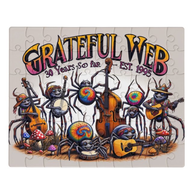 Grateful Web Puzzle Band (Puzzle Horizontal)