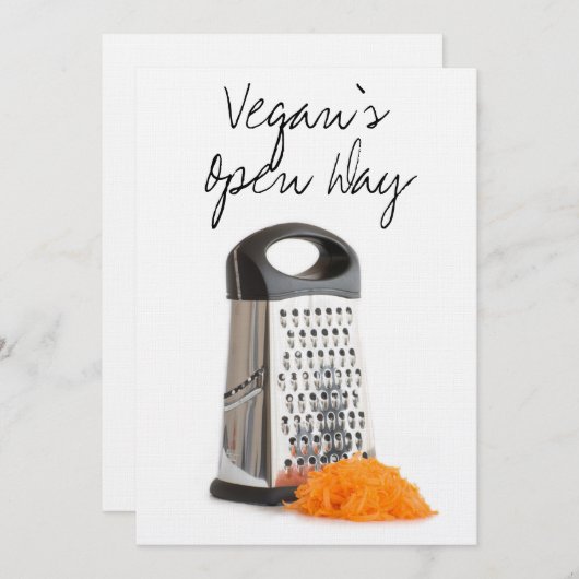Grater and grated carrot (Front/Back)