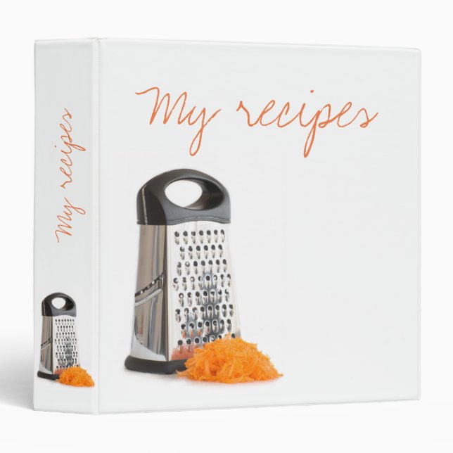 Grater and grated carrot binder (Front/Spine)