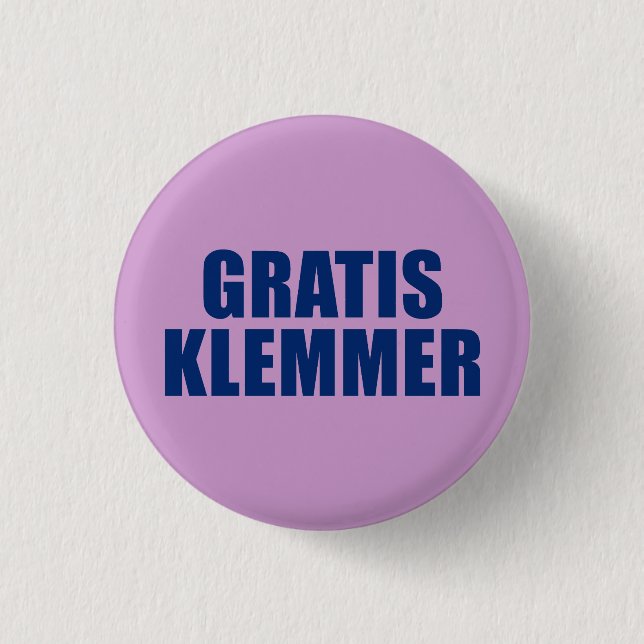Gratis Klemmer Button (Front)