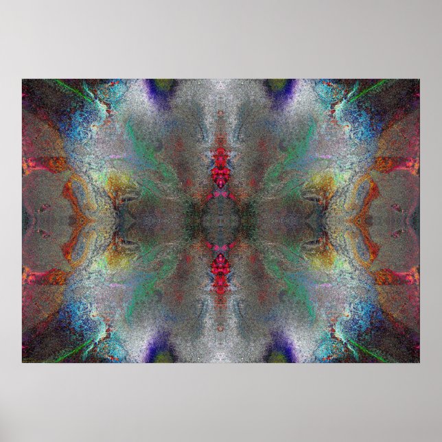 "Gratitude" Abstract Chakra Meditation Art Poster (Front)