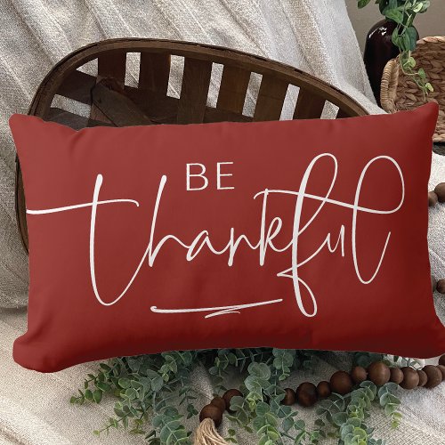 Gratitude and Giving Saying Lumbar Pillow