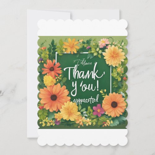 Gratitude Blooms Thank You Sign with Floral Accen