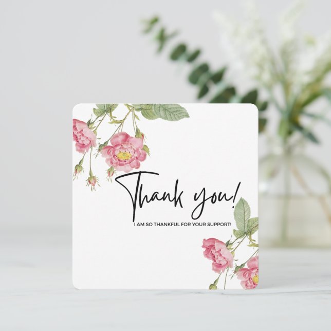 Gratitude Blossoms - Thank You Card (Standing Front)