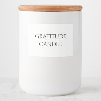 Gratitude Candle Label