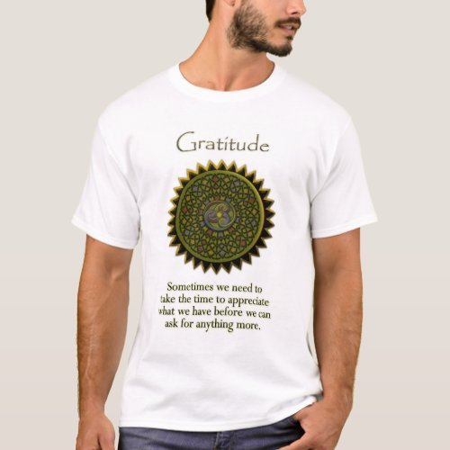 Gratitude Celtic Triskele T_Shirt