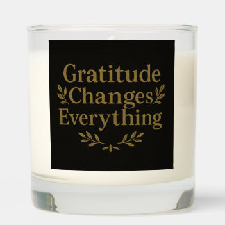 Gratitude Changes Everything Candle