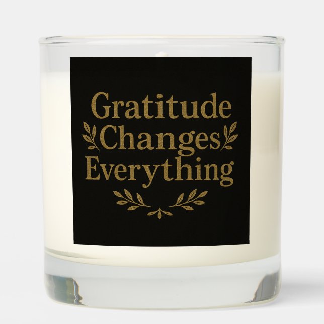 Gratitude Changes Everything Candle (Front)