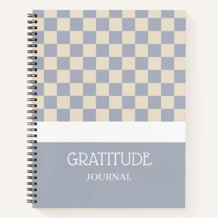 Gratitude Checkered Journal
