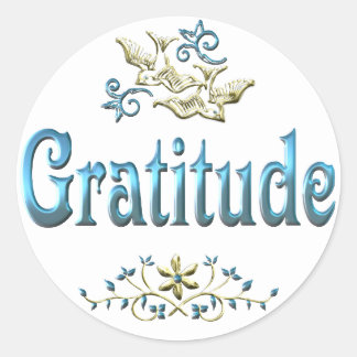 Gratitude Stickers | Zazzle