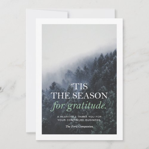 Gratitude Company Holiday or Christmas Card