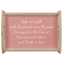 Gratitude, Courage, Love, Faith Blush tray
