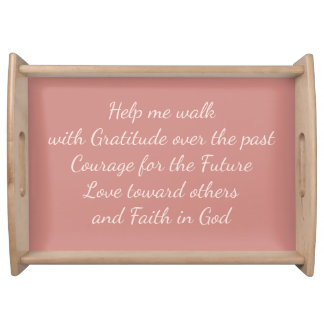 Gratitude, Courage, Love, Faith Blush tray