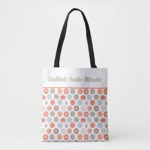 Gratitude Creates Miracles Thanksgiving Tote